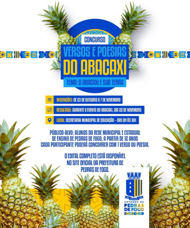 Concurso: Versos e Poesias do Abacaxi