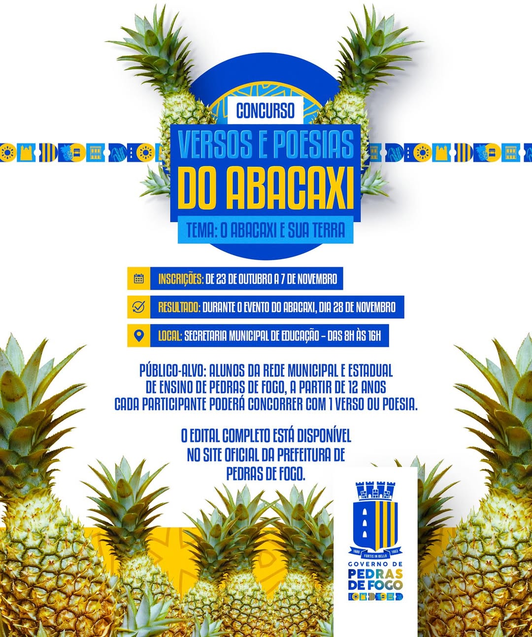 Concurso: Versos e Poesias do Abacaxi